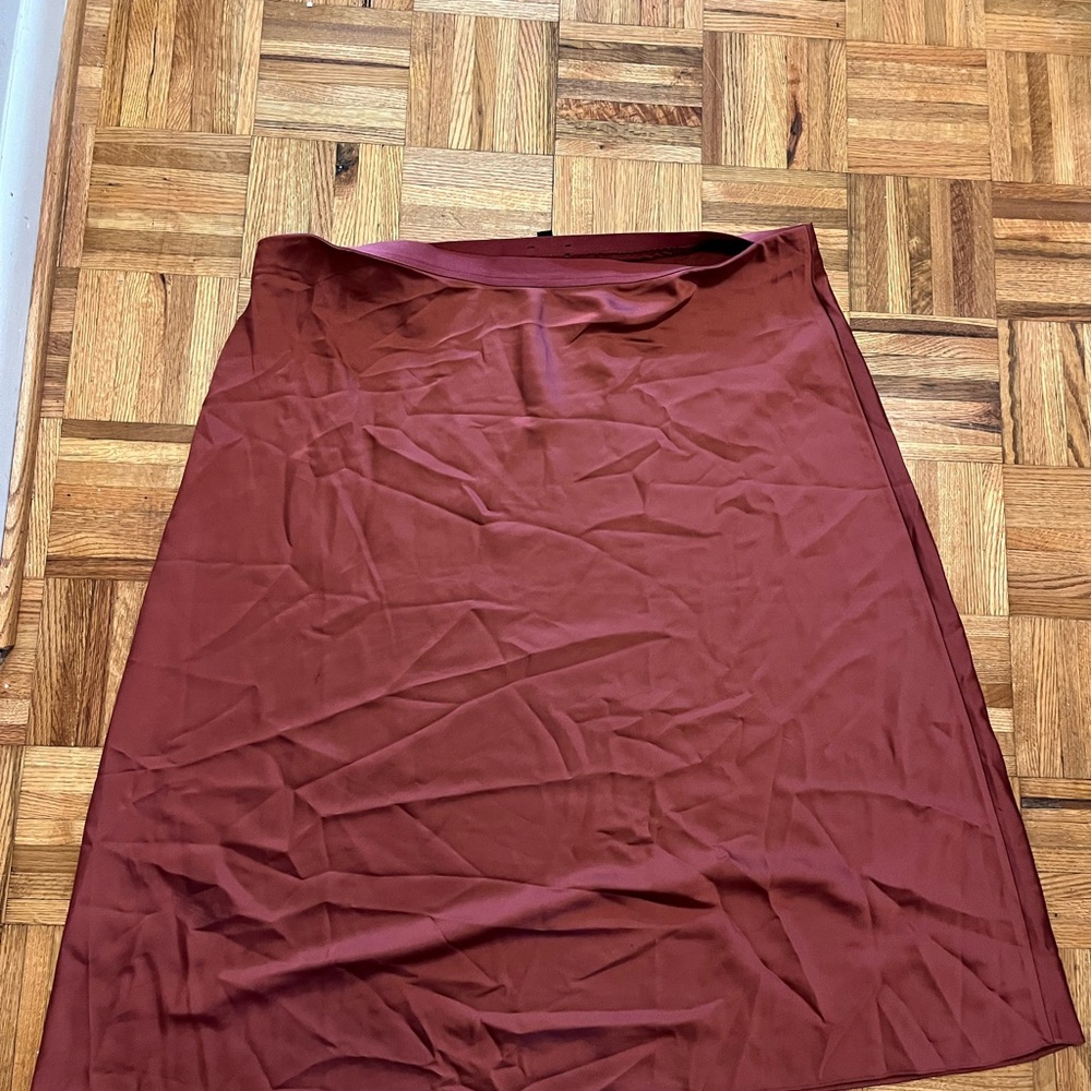 J. Crew Rich Maroon A-Line Skirt